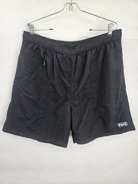 Felt Swim Shorts Mens 2XL Black Pockets Beach Surf Quick Dry Athletic Casual UPF